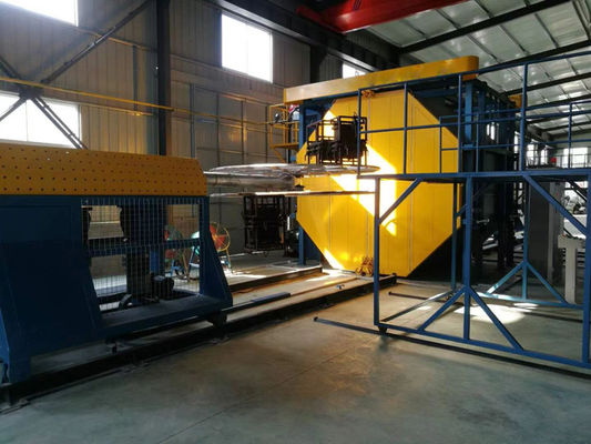 comprar Máquina de moldeado por rotación biaxial de precisión de tipo transbordador con molde de aluminio de control PLC Fabricación en línea