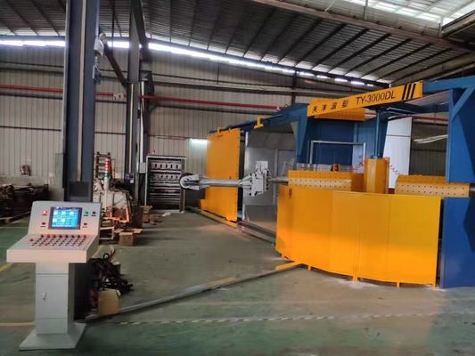 comprar Producción de tanques de combustible para automóviles Máquina de moldeo rotativo totalmente automática controlada por PLC Fabricación en línea