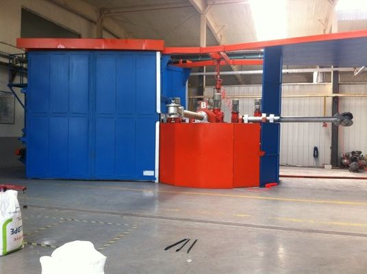 comprar Tipo de torre Máquinas de moldeo rototípicas totalmente automáticas controladas por PLC con varias estaciones Fabricación en línea