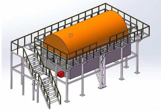 Máquina de moldeo rotacional de control PLC con método de enfriamiento directo / indirecto del molde