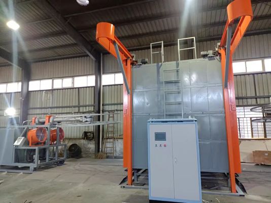 1-8rpm Máquina automática de moldeo rotativo con sistema operativo PLC Una máquina que puede producir varios productos de plástico.