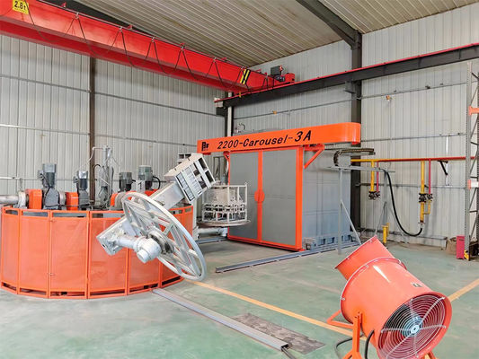 Sistema de control PLC de la torreta de polietileno de alta capacidad de la máquina de moldeo rotativo 1000 litros