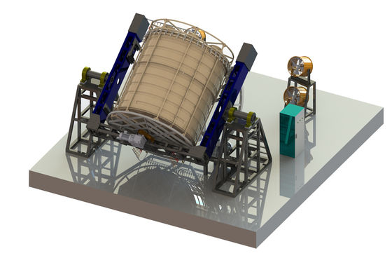 Sistema PLC Máquina de moldeado rotativo de roca N Roll Frío de agua Producción de plástico totalmente automática