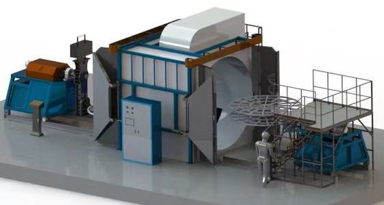 Máquina de moldeado de rotación de calefacción eléctrica / de gas de fase 3 380V 50Hz