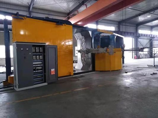 Máquina automática de moldeo por rotación controlada por PLC para enfriamiento de moldes de aluminio