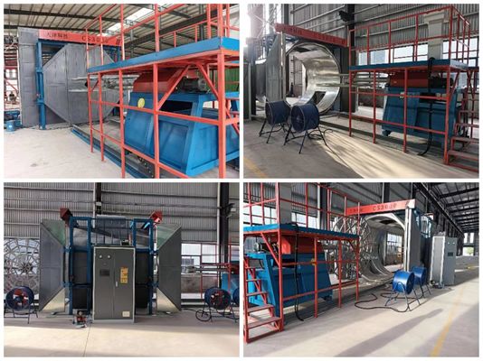 Máquina de moldeo por rotación flexible para la producción de tanques de agua que ahorra energía