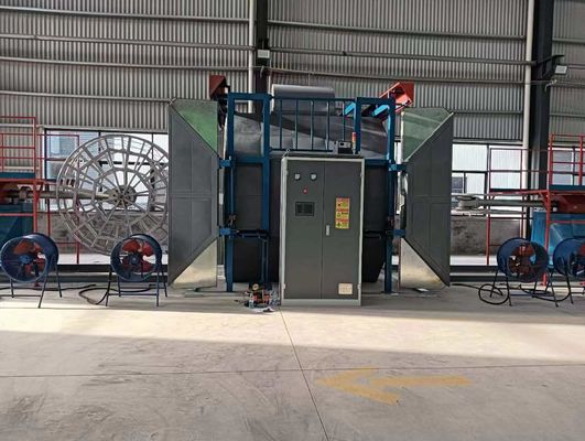 Proceso de producción de la máquina de moldeo rotativo tipo lanzadera