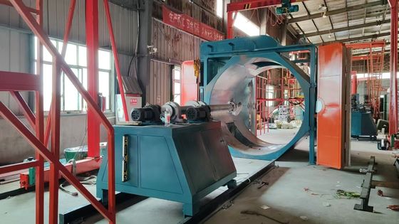 Máquina de moldeo giratoria de control remoto con calefacción por gas Automático de 2 brazos