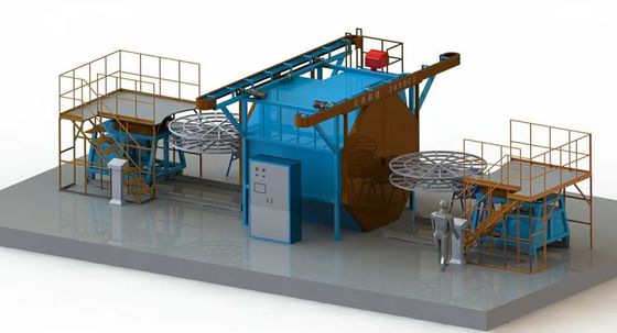 Velocidad de cierre del molde 100 mm/s Máquina de moldeado por soplado de depósito de agua de plástico con control de temperatura