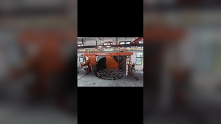 Moldeo por inyección móvil con horno de tres brazos.